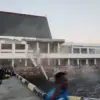 Kondisi pelabuhan milik Pelindo mengalami kerusakan akibat gempa di Flores. (Pelindo)