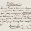 Teks proklamasi tulisan tangan Soekarno. (Foto: Museum Perumusan Naskah Proklamasi)