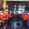Tim Basarnas yang melakukan pencarian jurnalis hilang di Selat Sunda.(Dok. Basarnas)