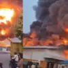 Kebakaran di sebuah gudang penyimpanan barang marketplace di Kawasan Industri Delta Silicon 3, Cikarang Pusat,