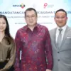 CEO iNews Media Group (IMG) sekaligus Co-CEO MNC Group Angela Tanoesoedibjo, Founder MNC Group Hary Tanoesoedi
