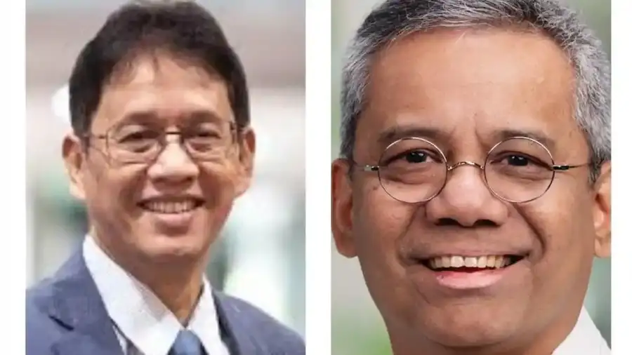 Kolase foto - Purbaya Yudhi Sadewa dan Suahasil Nazara.
