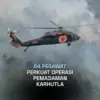 Salah satu helikopter BNPB yang ikut melakukan pemadaman kebakaran hutan dan lahan di Indonesia. ANTARA/HO-Sek