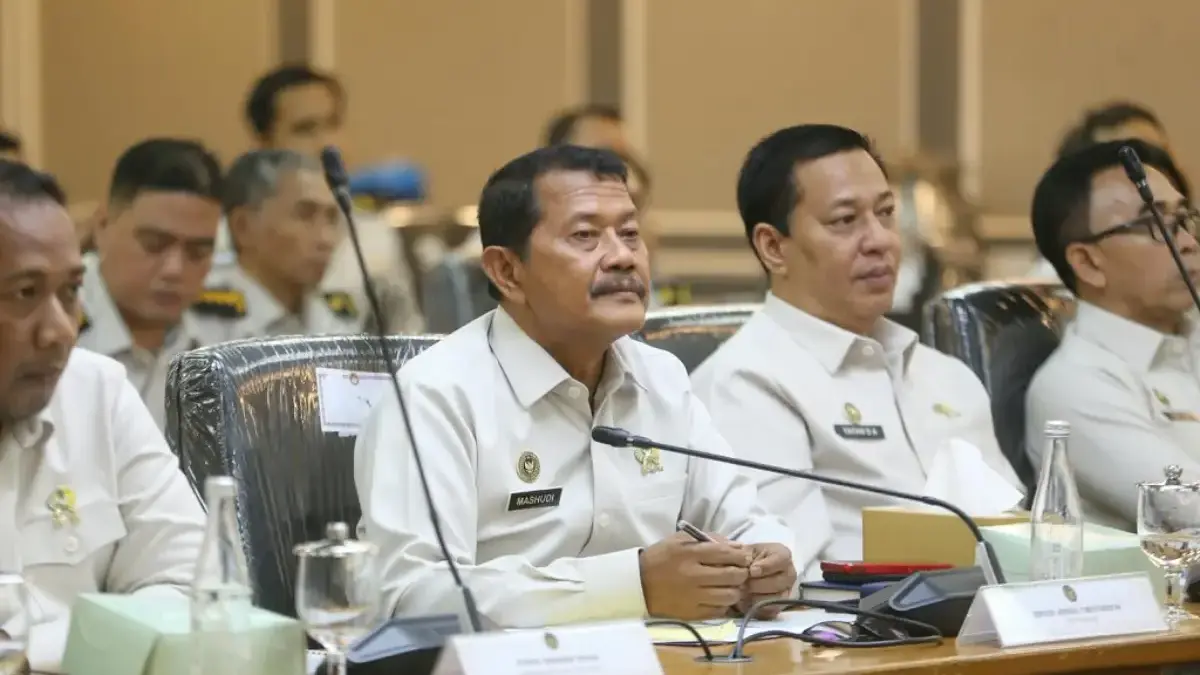 Dirjen Pas: Ferdy Sambo Sudah Diperiksa Terkait Klaster Mewah di Lapas Cibinong Direktur Jenderal Pemasyarakatan (Dirjenpas) Mashudi (depan, kedua dari kiri) (Foto: Arif Julianto)