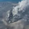 Foto Udara Gunung Anak Krakatau. (via REUTERS/PVMBG).