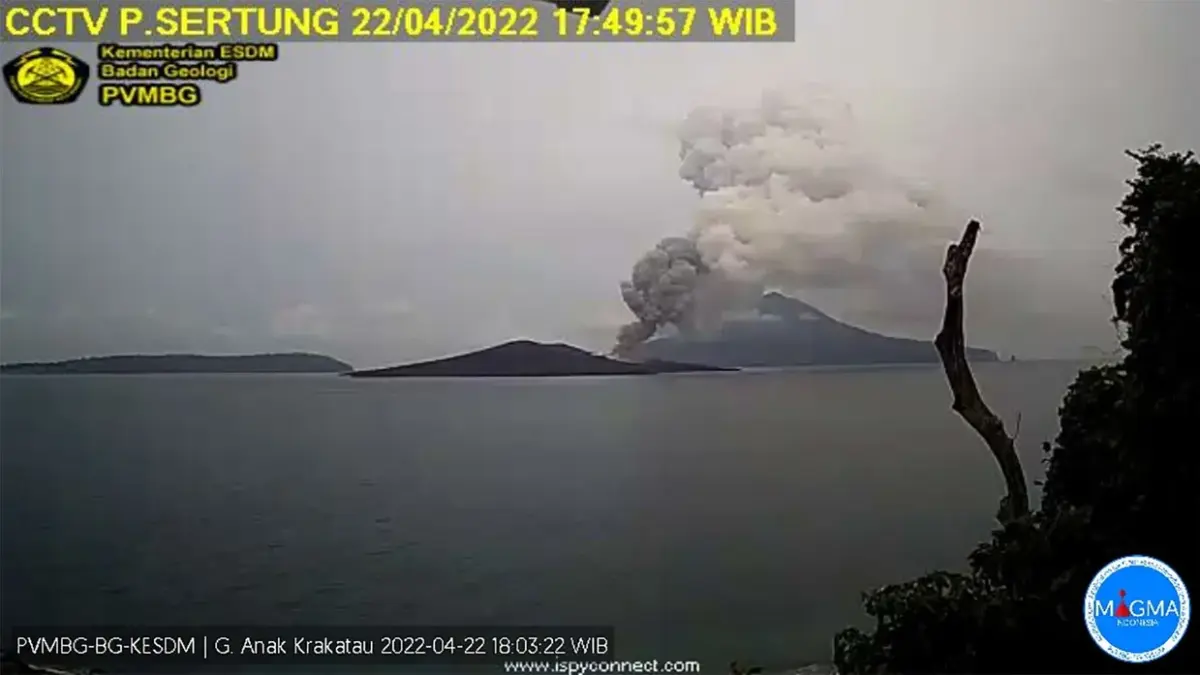 Gunung Anak Krakatau. foto/https://magma.vsi.esdm.go.id/img/crs/VEN_KRA20220422175408.png