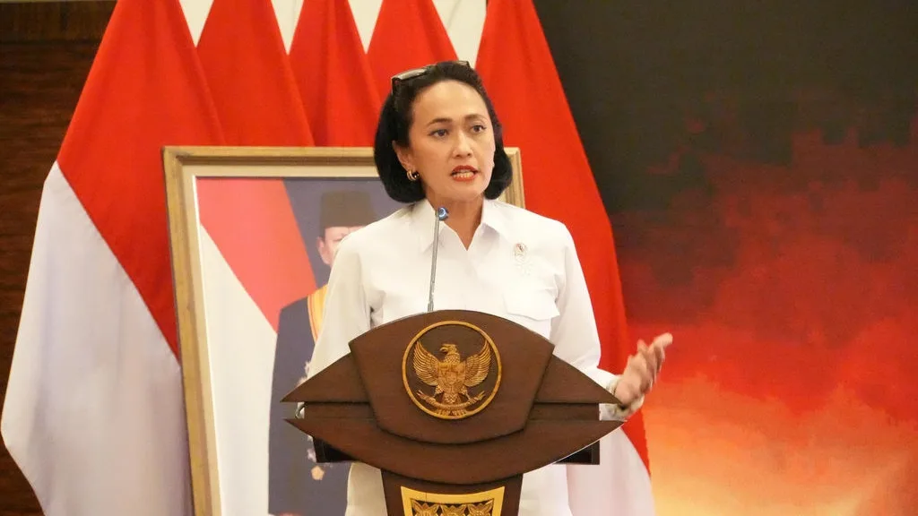 Wakil Menteri Pelindungan Pekerja Migran Indonesia (P2MI), Christina Aryani dalam rapat koordinasi nasional (R