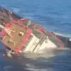 Tangkapan layar - Video sebuah tugboat TB MT20 1301 tenggelam di perairan sekitar 15 mil laut dari Pulau Bawea