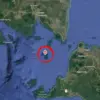 Peta Gunung Krakatau. foto/Googlemaps