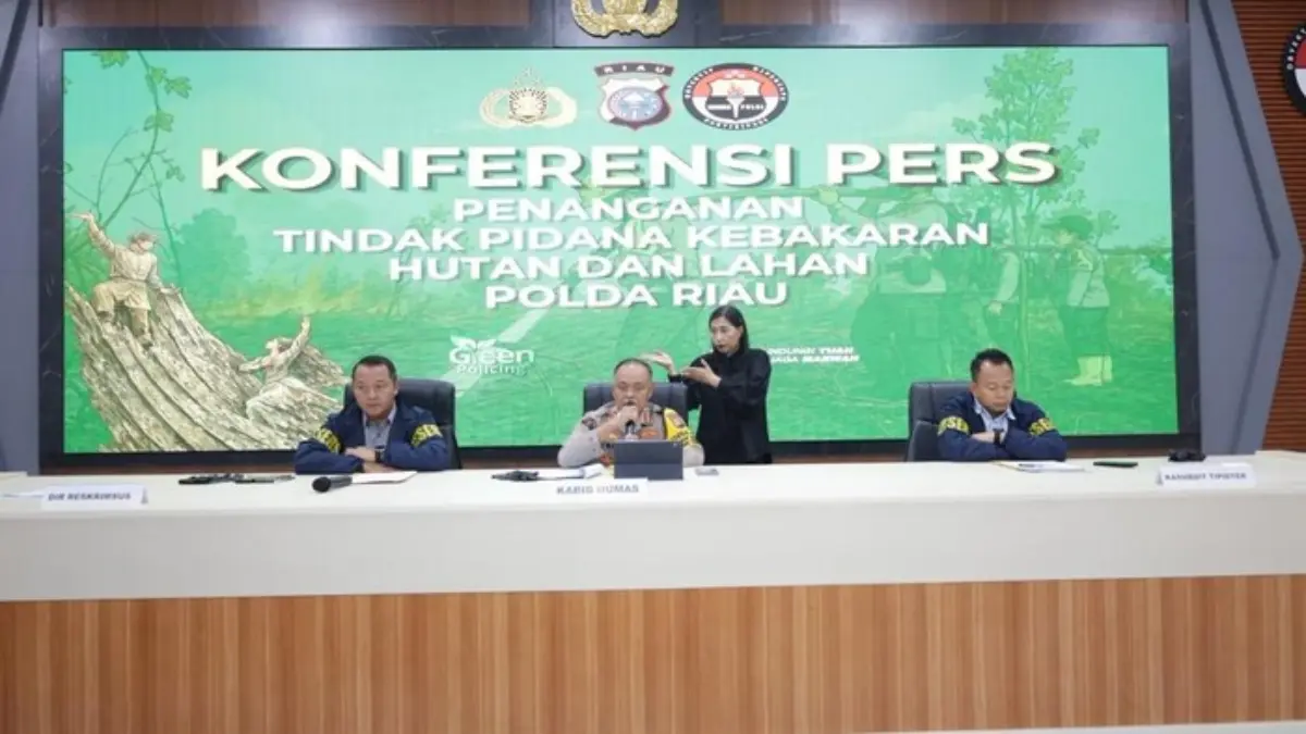 Polda Riau menetapkan 61 tersangka kasus karhutla sepanjang Januari-September 2026. (dok. Polda Riau)