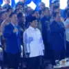 Presiden Prabowo Subianto bersama Wapres Gibran Rakabuming hadiri puncak peringatan hari ulang tahun ke-25 Par