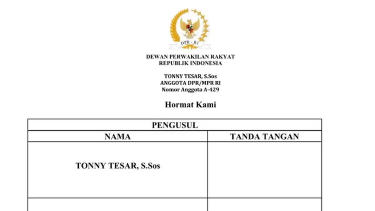 Beredar Surat Atasnamakan Legislator Nasdem Usul Pemakzulan Gibran: Engga Benar, Hoaks Beredar Surat Atasnamakan Legislator Nasdem Usul Pemakzulan Gibran: Engga Benar, Hoaks