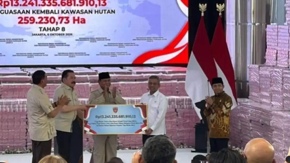 Jaksa Agung Serahkan Rp13.241.335.681.910,13 ke Kas Negara, Hasil Penindakan Tegas Satgas PKH