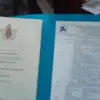 Ijazah atas nama Wali Kota Surakarta sekaligus cawapres Gibran Rakabuming Raka saat ditunjukkan di Kota Suraka